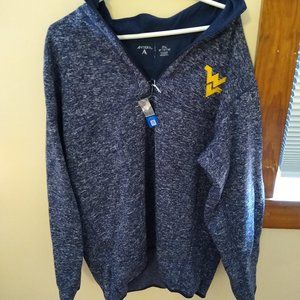 WVU Heathered Zip-Up
